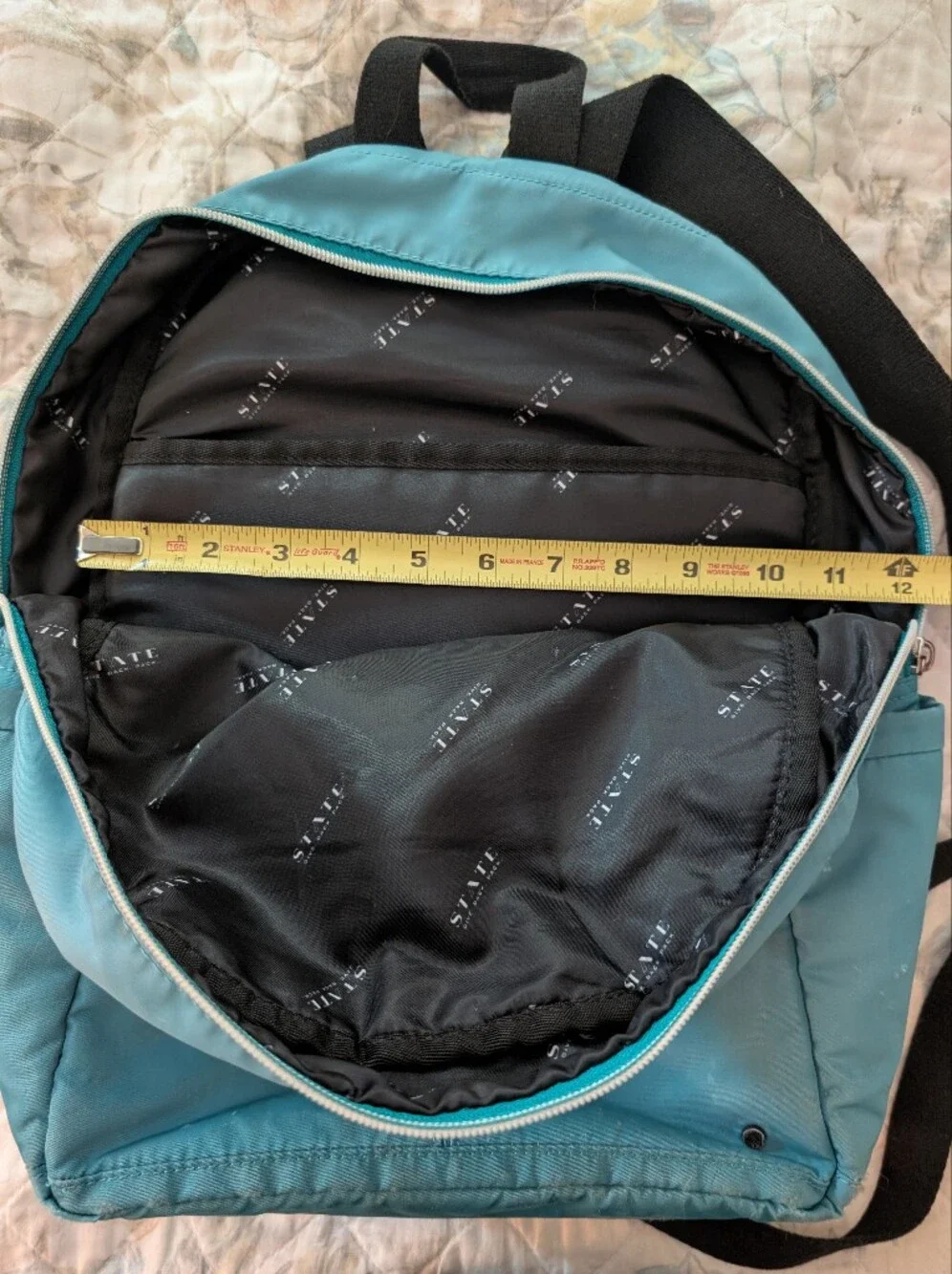 Teal Nylon Kids Backpack